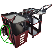 Chariot de soudage MIG/TIG/ARC/MMA/Plasma en acier inoxydable haute performance et robuste, avec boîte à outils de soudage
