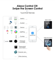 Akıllı Ev Otomasyonu Zigbee Ağ Geçidi Alüminyum Duvara Monte Dokunmatik Ekran Android Merkezi Kontrol Paneli Akıllı Anahtarlar Akıllı Yaşam