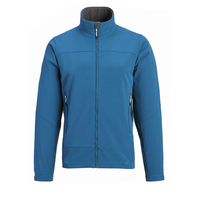 Vestes d'hiver épaisses pour hommes de haute qualité en gros, vestes softshell grises personnalisées pour hommes, vestes en polaire sans capuche
