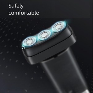 Waterproof IPX4 Wet & Dry Rotary <b>Shaver</b> for Men Rechargeable 1000mAh <b>Battery</b> Razor Beard Trimmer for Nose Ear & Body Hair - Product Image 4