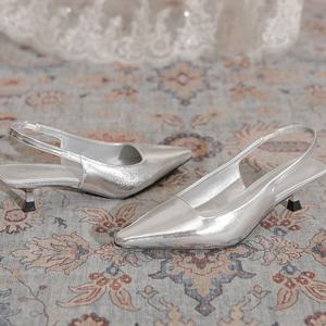 Sandales à talons hauts couleur nude pour femmes et talons à brides couleur nude pour mariages, fêtes, été et tenues élégantes au quotidien - Product Image 2