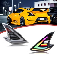 Feux arrière RAYSEZE pour NISSAN 370Z 2008-2019, ensemble de feux arrière LED RGB à défilement dynamique