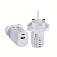 Chargeur rapide USB Type C PD 20W avec prise UK
