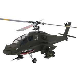 FLISHRC Roban AH-64 Apache Green 500 Tamaño Escala Helicóptero Cuatro Palas de rotor GPS con control de vuelo L7 BNF - Product Image 1