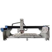 Machine de découpe CNC à pont 4+1 axes Durable RBB HQ-3220BM, fraiseuse à pierre, broche 5,5 kW, certifiée CE, pour granit et marbre, coupe maximale 55 mm