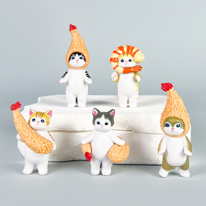 5 PCS/SET 5CM 블라인드 박스 Mofusand 고양이 상어 고양이 수면 카와이 미니 피규어 일본어 Q Ver 애니메이션 피규어 장난감 인형 - Product Image 2
