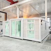 Villa mobile de luxe extensible de 20 pieds au design moderne, facile à assembler, hôtel modulaire, maison portable de luxe
