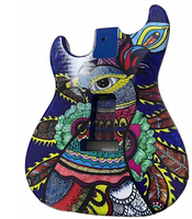 Corps de guitare électrique Geake ST 01 DIY en peuplier massif, finition brillante, simple micro, assemblage professionnel, 6 cordes, musique