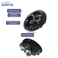 Phares à LED Junyo pour Porsche 911, phares à LED 13-18, mise à niveau vers la nouvelle lentille à matrice LED