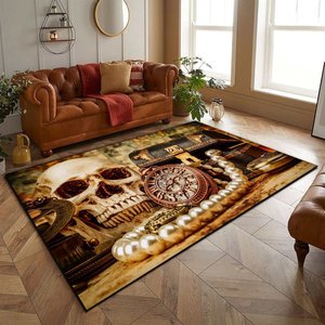 Alfombra rectangular de Wan Xinlong Ouija Board, alfombra antideslizante vintage elegante para decoración de sala de estar y dormitorio - Product Image 5