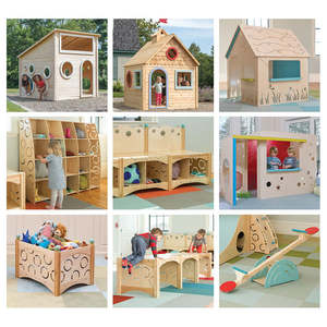 Juegos de Madera Montessori para Jardín de Infancia, Equipo de Juego Interior y Exterior para Niños, Tobogán, Columpio, Juego de Patio para Preescolar - Product Image 3