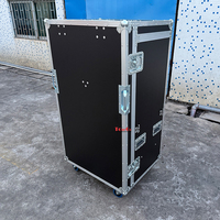 Boîte de transport et de rangement ATA pour supports de micro, étui de transport pour 24 supports de micro à perche haute avec table latérale