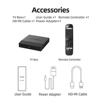 Boîtier TV Android 2025 Amlogic S905X4 avec résolution 8K, lecteur multimédia en streaming, 4 Go de RAM, garantie 1 an, application OTT personnalisée