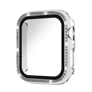 Protector de Pantalla de Diamante y Funda para Reloj Inteligente Serie 6 7 8 9 <span class=keywords><strong>SE</strong></span> 40mm 41mm 44mm 45mm con Cristal - Product Image 6