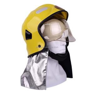 CE معتمد أوروبا نمط نصف خوذة رجال الإطفاء والانقاذ والعتاد مع الرقبة حماية الوجه قبعة صلبة - Product Image 1