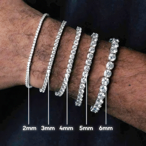Bracelet en argent sterling 925 Moissanite avec test de diamant personnalisé vente en gros maillon de chaîne glacé Hip Hop bijoux fins hommes femmes - Product Image 2