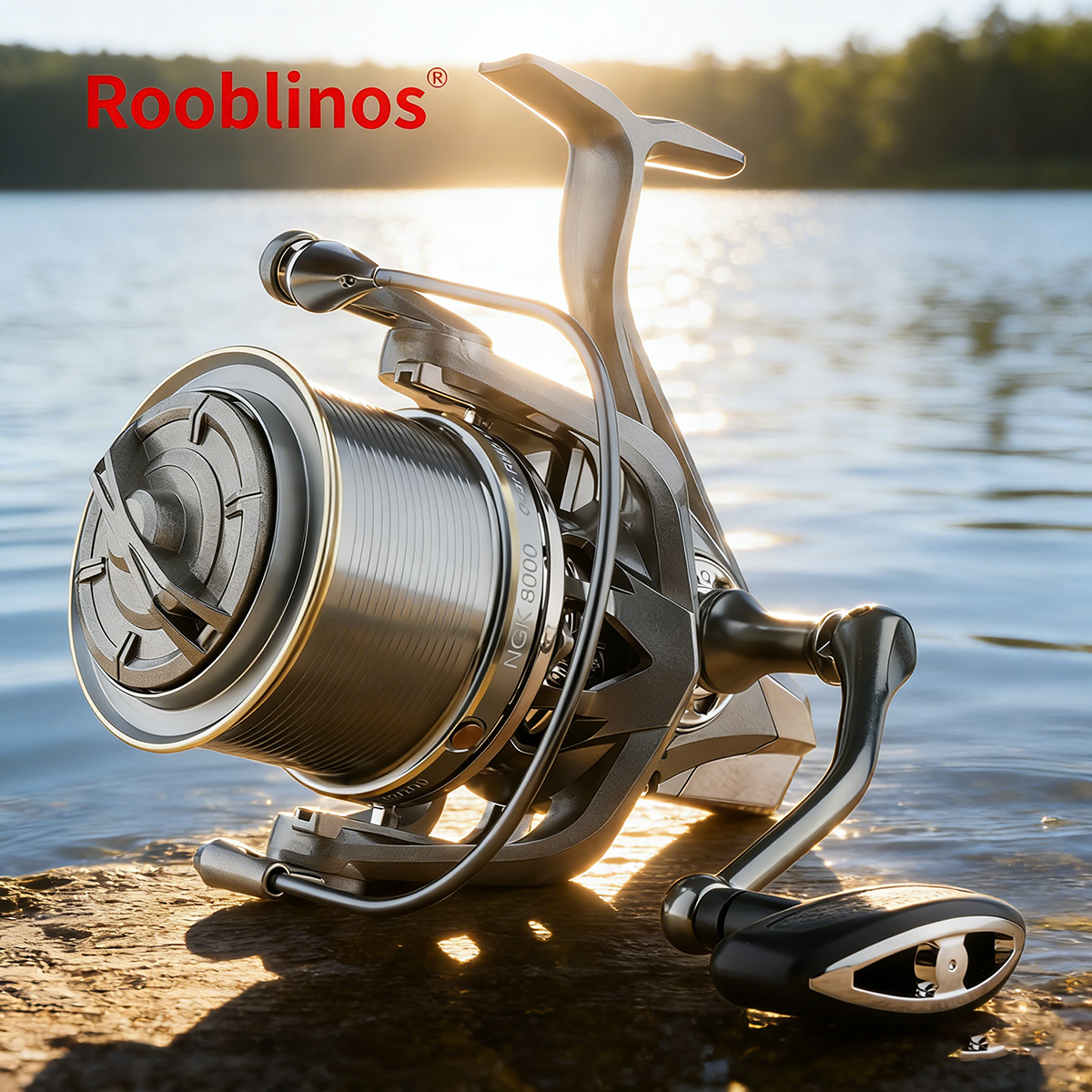 Germany Stock] Rooblinos NGK Left Hand Spinning Surf Fishing Reel