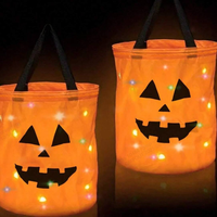 Sacs cadeaux réutilisables pour Halloween bonbons de dessin animé Sacs à main sorcière citrouille fantôme vampire Panier d'Halloween pour la fête