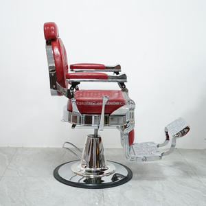 Profesional Barato Rojo Vintage Barber Silla Salón Equipo Silla De Barberia - Product Image 2