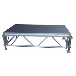 Escalera de escenario portátil para <span class=keywords><strong>dj</strong></span>, escalones de plataforma de aluminio, 10x10 etapas - Product Image 4