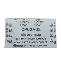 2Cgh igh-peed 10 Mit/s 5000Vrms ogogic ate hothotoacoplador Module 3,3 V 5V gital evogic Evel onverter ICO 32 32 32 MU