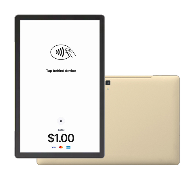 SoftPOS Pay 14inch Mobile NFC Tablet POS Restaurants Hospitality Desktop Android Front NFC Tablets for Hotels Check Out Terminal
