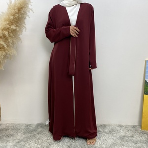 1991 #   Abaya ouverte tendance, 2 couleurs, réversible, vêtements musulmans pour femmes, abayas de Dubaï - Product Image 5