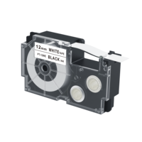 Ruban d'étiquetage noir sur blanc pour imprimante d'étiquettes Ez-label KL-P350W/KL-7400/KL-820/130/120/60/80/780/8800 PT-12WE