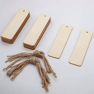 ชุดบุ๊คมาร์คไม้เปล่าคุณภาพสูง พิมพ์ลาย UV งานฝีมือไม้ DIY - Product Image 4