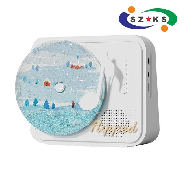 2026 MYCP2566 New Retro Flow Sand Art Design Sync Rhythm 3D Stereo Sound Home Desktop Wireless BT 5.3 Speaker Box 5-10h Battery