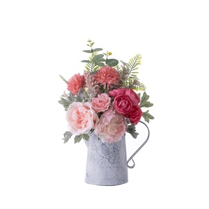ช่อดอกกุหลาบประดิษฐ์ CallaFloral ทำจากผ้าพลาสติกถัก สำหรับตกแต่งงานแต่งงานและบ้าน CF01392 - Product Image 5