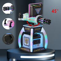 Ventes directes d'usine Nouveau Vr Outdoor Coin Operated Gatling Double Tap Console de jeux Grand écran Kiddie Rides