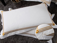 OEM/ODM Tailles Personnalisées 5 Étoiles Marriott Hôtel 300Tc Tissu en Coton Collection Hôtel Taies d'Oreiller Ensemble de Literie