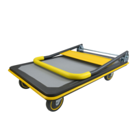 Chariot à plateforme pliable Uni-Silent 300 kg pour le transport, chariot à main industriel pour le stockage, outils, chariot à quatre roues TB300P-DX