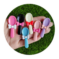 Miniatures en résine mignonnes en forme de cuillère à nœud, figurines adorables pour maison de poupée, jouets de cuisine, décoration de vaisselle, fournitures pour slime