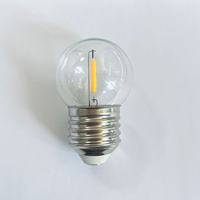 110V 220V 240V E26 E27 1W 2W boîtier en plastique ampoule LED PC Mini boule rétro Edison Dimmable G45 ampoule
