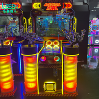 Nouvelle Machine de Jeu d'Arcade Double Lanceur Gatling avec Écran Vidéo de Simulation de Tir pour l'Amusement (Vente en Gros)