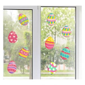 สติกเกอร์ติดหน้าต่างรูปไข่อีสเตอร์แบบกำหนดเอง ถอดออกได้ ใช้ซ้ำได้ สำหรับตกแต่งร้านค้าปลีกและตกแต่งบ้านในช่วงฤดูใบไม้ผลิสำหรับเด็ก - Product Image 1