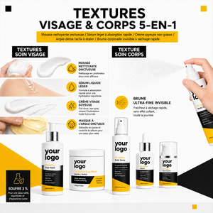 Set de Cuidado de la Piel de Marca Propia, Limpieza Profunda, Control de Grasa, Mejora la Piel Propensa a Manchas y Enrojecimiento, Set Completo de 5 Piezas con Azufre - Product Image 5