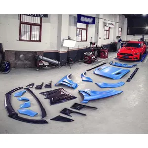 Body Kit Untuk Ford Mustang 2013-2018 Sayap Ekor Alis Roda Fender Bibir Depan dan Belakang Surround Besar Badan Lebar Dimodifikasi