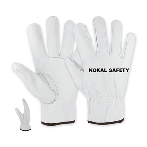 Guantes de Trabajo de Cuero Premium KOKAL SAFETY, Guantes de Seguridad Antideslizantes y Duraderos para Hombres, Uso Industrial y de Construcción - Product Image 3