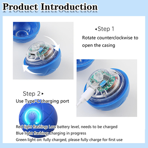 Electric Dog <b>Ball</b> Toys Auto Rolling <b>Smart</b> Dog Toys for Dogs Training - Product Image 3