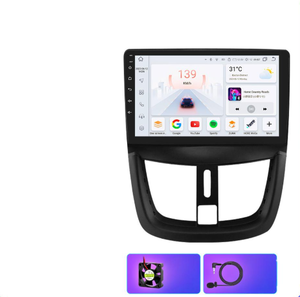 Machine tout-en-un Android 9 pouces HD Quad-Core avec alimentation DC12V pour PG207 06-15 - Product Image 6