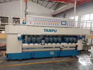 TANPU TP2020 Glass Beveling Machine Automatic Glass Edger Machine Glass And Mirror Straight Line Bevel Machine