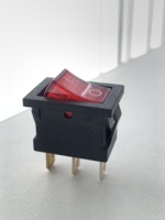 Interrupteur à bascule Kcd1series IP65 étanche 1NO1NC 6A 250V en plastique et laiton avec panneau de bouton LED 12V pour appareils électroménagers