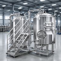 Équipement de brassage de bière industriel 1000L 10HL 2000L tout-en-un avec cuve sous pression, pompe et PLC pour restaurant