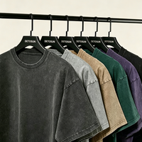 Camisetas Extra Grandes para Hombre, 100% Algodón, Lavado Ácido, Lisas, 220 g/m², Tallas Grandes, Fabricante de Camisetas Extra Grandes para Hombre