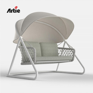 Artie Outdoor Furniture Patio Swings Hanging <strong>Egg</strong> Swing <strong>Chair</strong> <strong>Out</strong> <strong>Door</strong> With Stand Double Seater Swing Hanging <strong>Chair</strong> - Product Image 4