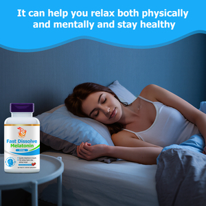 Complément de sommeil personnalisé en usine : Mélatonine 10mg à dissolution rapide pour améliorer la qualité du sommeil et favoriser la relaxation (en comprimés) - Product Image 5