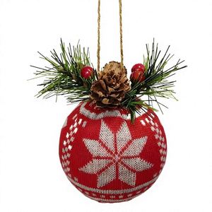 Bolas de Navidad de Espuma Tejidas a Mano, Nuevas y Personalizadas del Fabricante - Adornos Modernos de Estilo Simple con Serigrafía en 3 Colores - Product Image 2